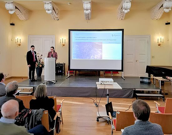 Helen Gebhart and Dr. Federico Lanzellotti